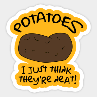 Simpsons Potatoes - I Just Think They're Neat! Sticker